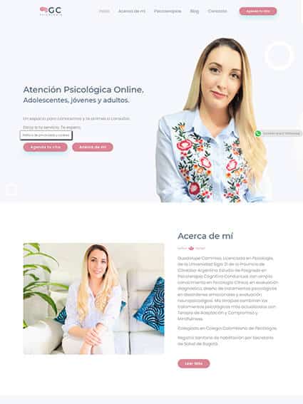 Diseño Web Corporativo GC Psicología