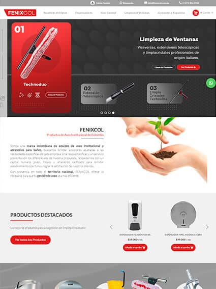 Diseño Web Ecommerce - Fenixcol