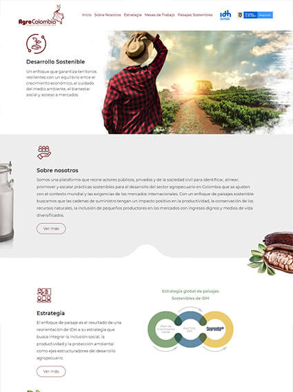 IDH Agrocolombia - Sitio Web Corporativo