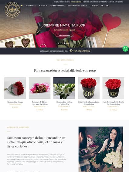 Universal Roses - Diseño tienda online